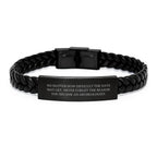 Inspirational Archeologist Gifts for Him from Friends and Family - Unique Interlaced Leather Bracelet