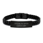 Funny Sailor Gifts from Men to Friends - Officially The World's Coolest Sailor Interlaced Leather Bracelet for Christmas Unique Gifts