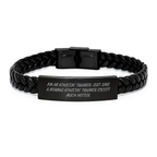 Funny Interlaced Leather Bracelet Gifts from Family to Athletic Trainer Mother's Day Unique - Image 1