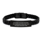 Funny Chef Quote Interlaced Leather Bracelt for Men Gifts from Friends - Gift for Chef on Graduation Unique Gifts