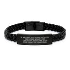 Funny Executive Assistant Gifts from Family and Friends - Interlaced Leather Bracelet for Executive Assistant, Inspirational Quote