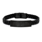 Hiking Is Not A Hobby Funny Quote Interlaced Leather Bracelet Unique Christmas Unique Gifts from Friends to Hiking Lovers