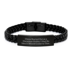 Funny Quote Interlaced Leather Bracelet Gifts for Chess Lovers - Unique Valentine's Men Women Friends Family - Image 1