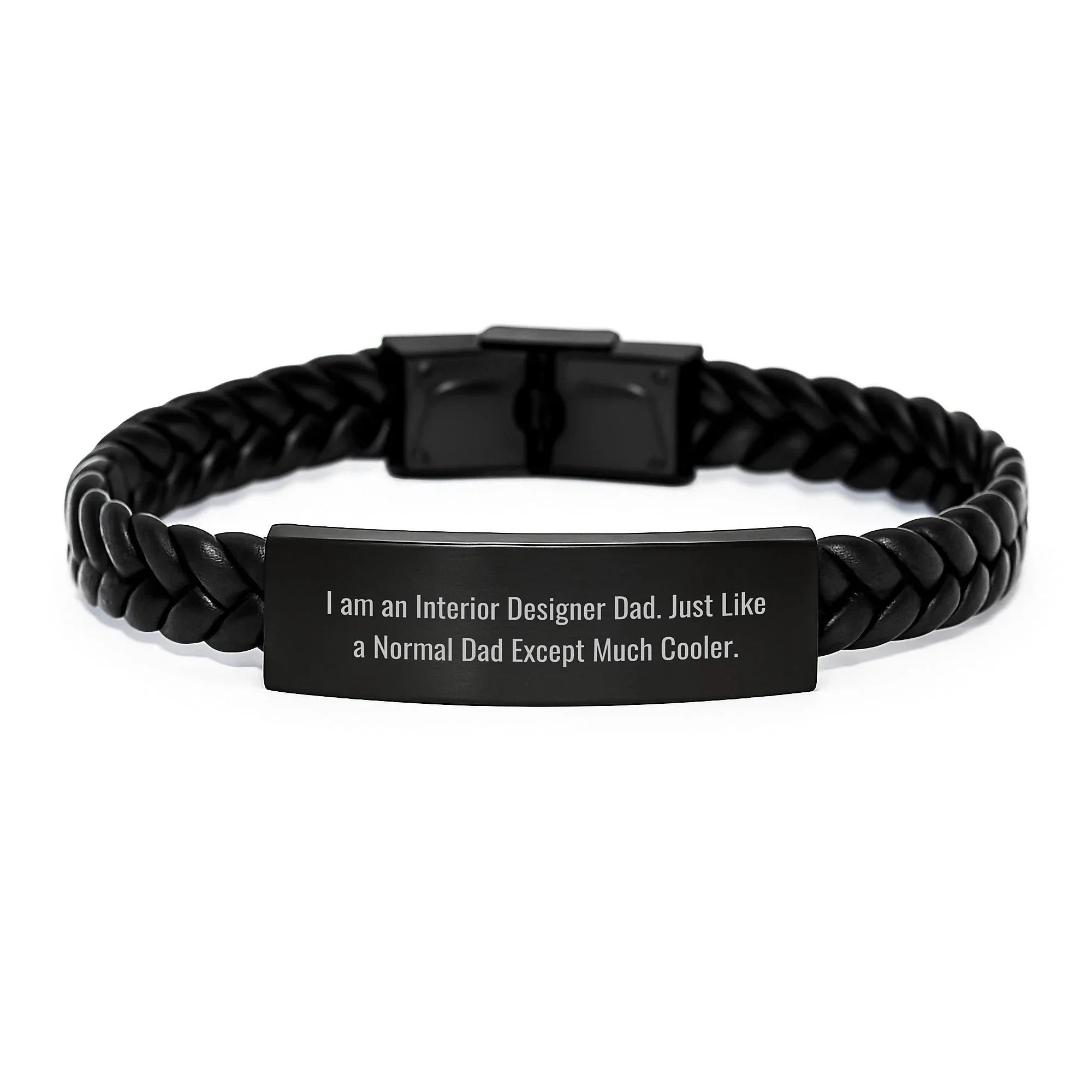 Funny Interior Designer Gifts for Him, Interlaced Leather Bracelet, Unique Christmas Unique Gifts from Dad to Interior Designer Men
