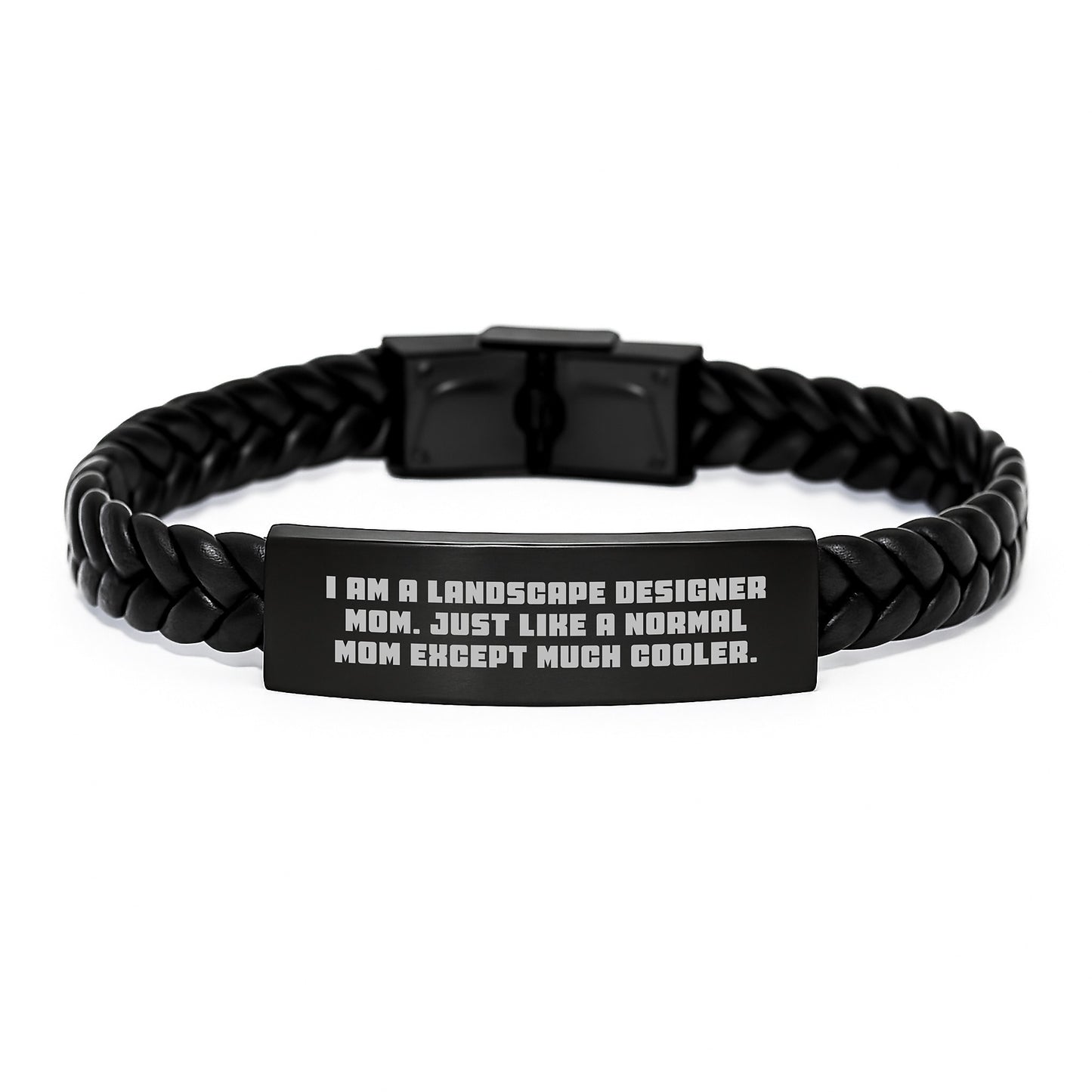 Landscape Designer Mom's Gift, Interlaced Leather Birthday Presents from Mom to Landscape Designer, Funny Quote Inside, Unique Gifts for Women Friends, Coworkers, and Family - Image 1