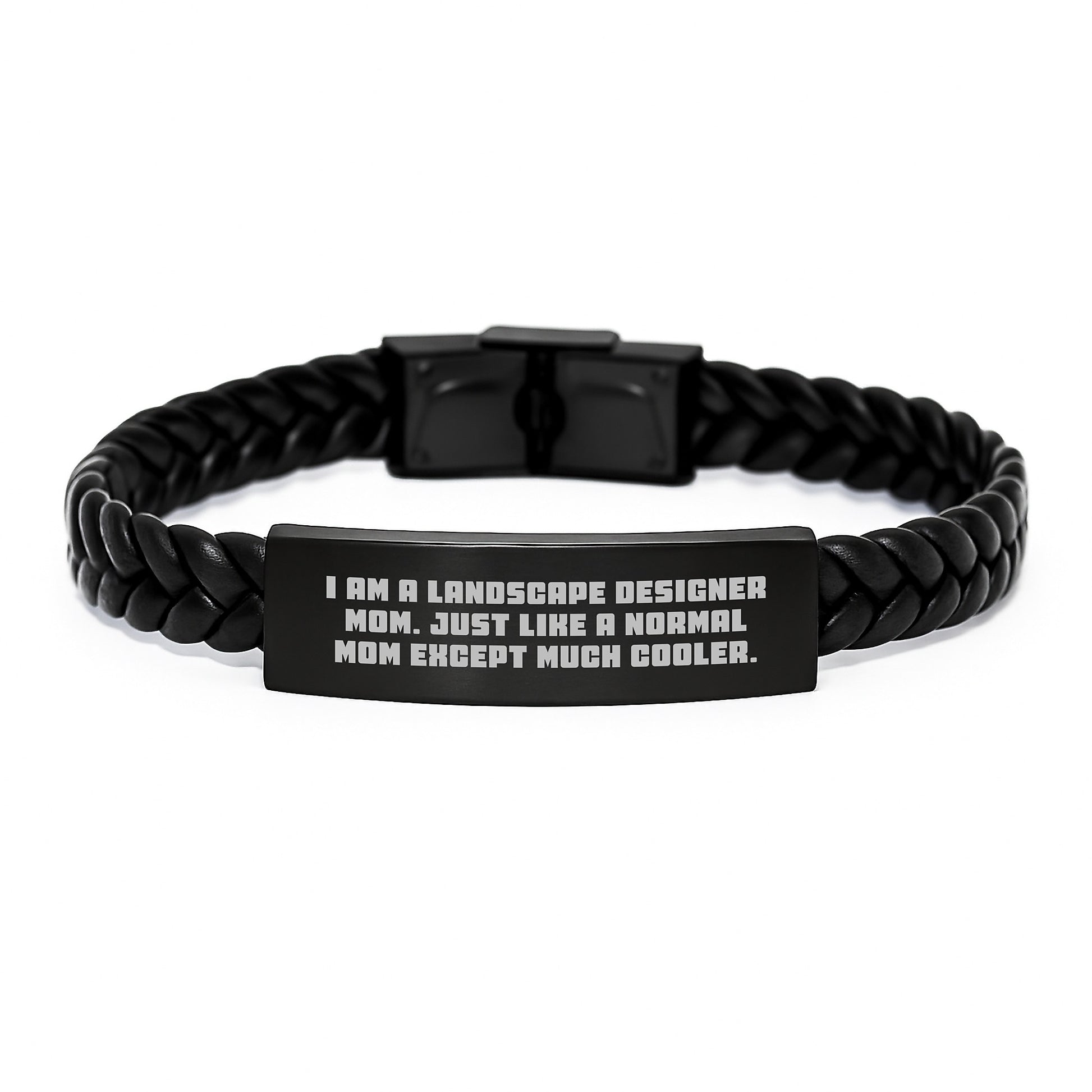 Landscape Designer Mom's Gift, Interlaced Leather Birthday Presents from Mom to Landscape Designer, Funny Quote Inside, Unique Gifts for Women Friends, Coworkers, and Family - Image 1