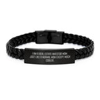 Real Estate Investor Gifts, Funny Quote Interlaced Leather Bracelet, Graduation Unique Gifts