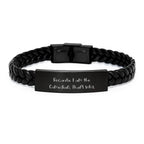 Funny Inspirational Comedian Gifts from Men to Comedian Friends, Unique Interlaced Leather Bracelet, Christmas Unique Gift for Comedian Lover