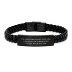Microbiologist Lab Life Interlaced Leather Bracelet Stainless Steel