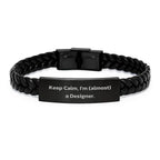 Designer Interlaced Leather Bracelet Gifts from Friends to Gift for Designer Christmas Unique Presents