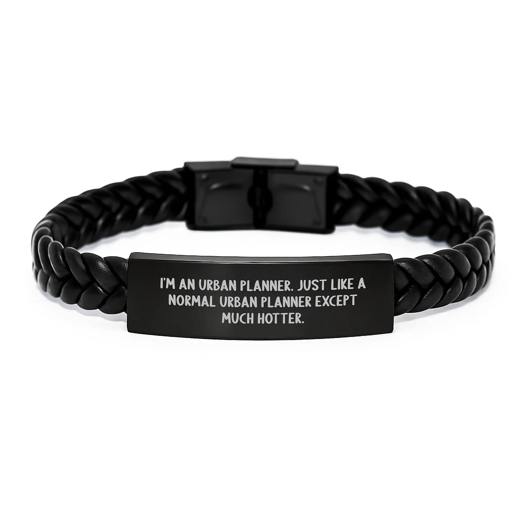 Gifts from Friends for Urban Planner Men Unique Interlaced Leather Bracelets - Graduation Unique Gifts - Image 1