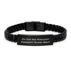 Funny Mixologist Gifts for Men from Friends, Interlaced Leather Bracelets Christmas Unique