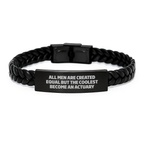 Funny Actuary Quote Interlaced Leather Bracelet, Gifts from Men, Actuary Gifts for Dad on Father's Day Unique - Image 1