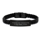 Classic Car Collecting Gifts for Her - Inspirational Interlaced Leather Bracelet Gifts from Men, Women, Family, or Friends - Mother's Day Unique Gifts - Image 1