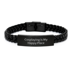 Funny Cosplaying Gifts from Friends for Cosplay Lovers - Interlaced Leather Bracelet for Graduation Unique Gifts - Image 1