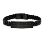 Funny Vice-principal Gifts from Friends - Birthday Unique Interlaced Leather Bracelet 'Be Nice To Me. I May Be Your Vice-principal One Day.' for Men and Women