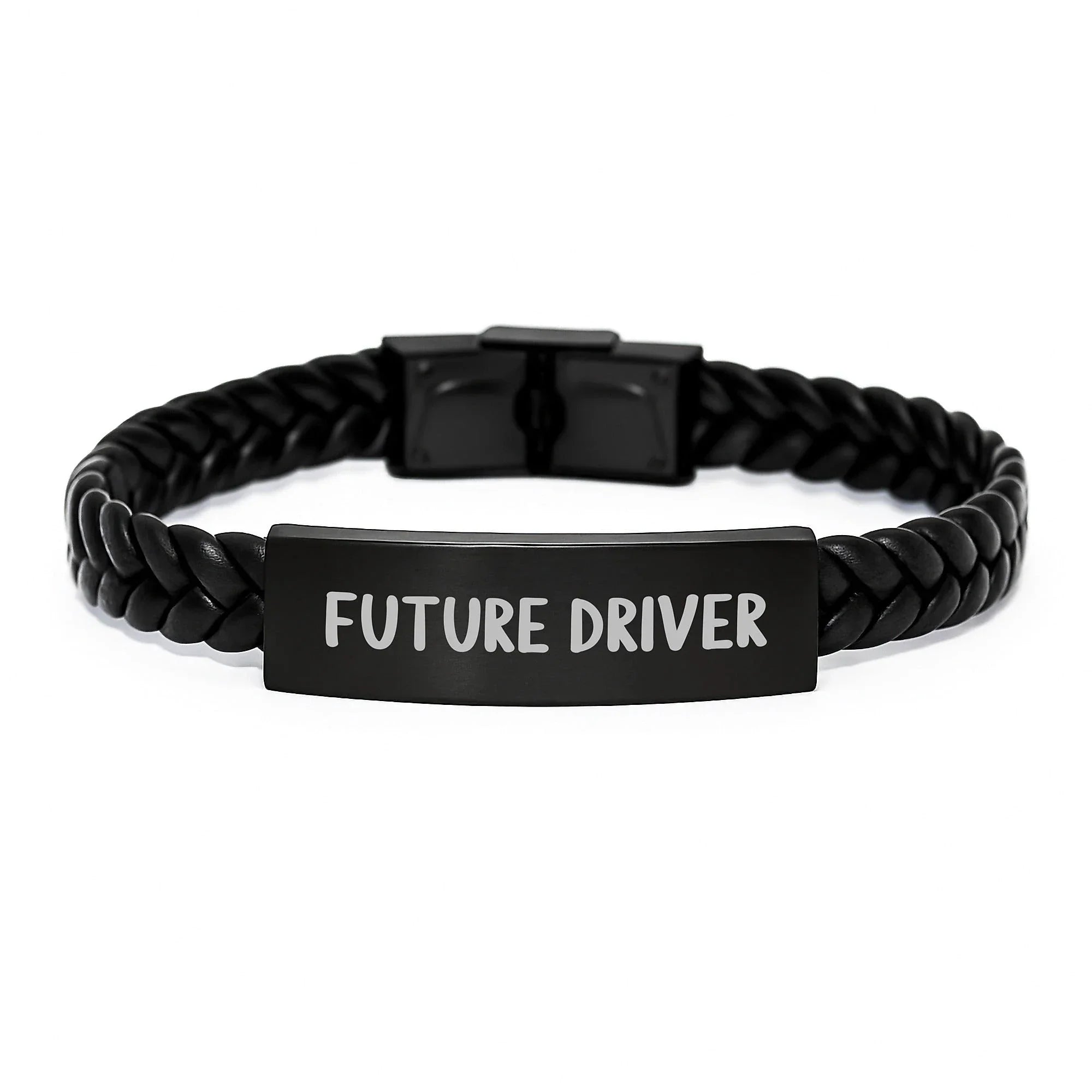 Funny Driver Quote Interlaced Leather Bracelet Gifts for Men, Unique Christmas Unique Gifts from Friends to Family