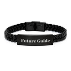 Inspirational Guide Gifts for Men, Women, Friends, and Family - Interlaced Leather Graduation Gift from Coworkers, Unique Future Guide Accessory