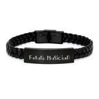 Funny Musician Gift Inspirational Interlaced Leather Braclet for Future Musician Birthday Presents from Friends