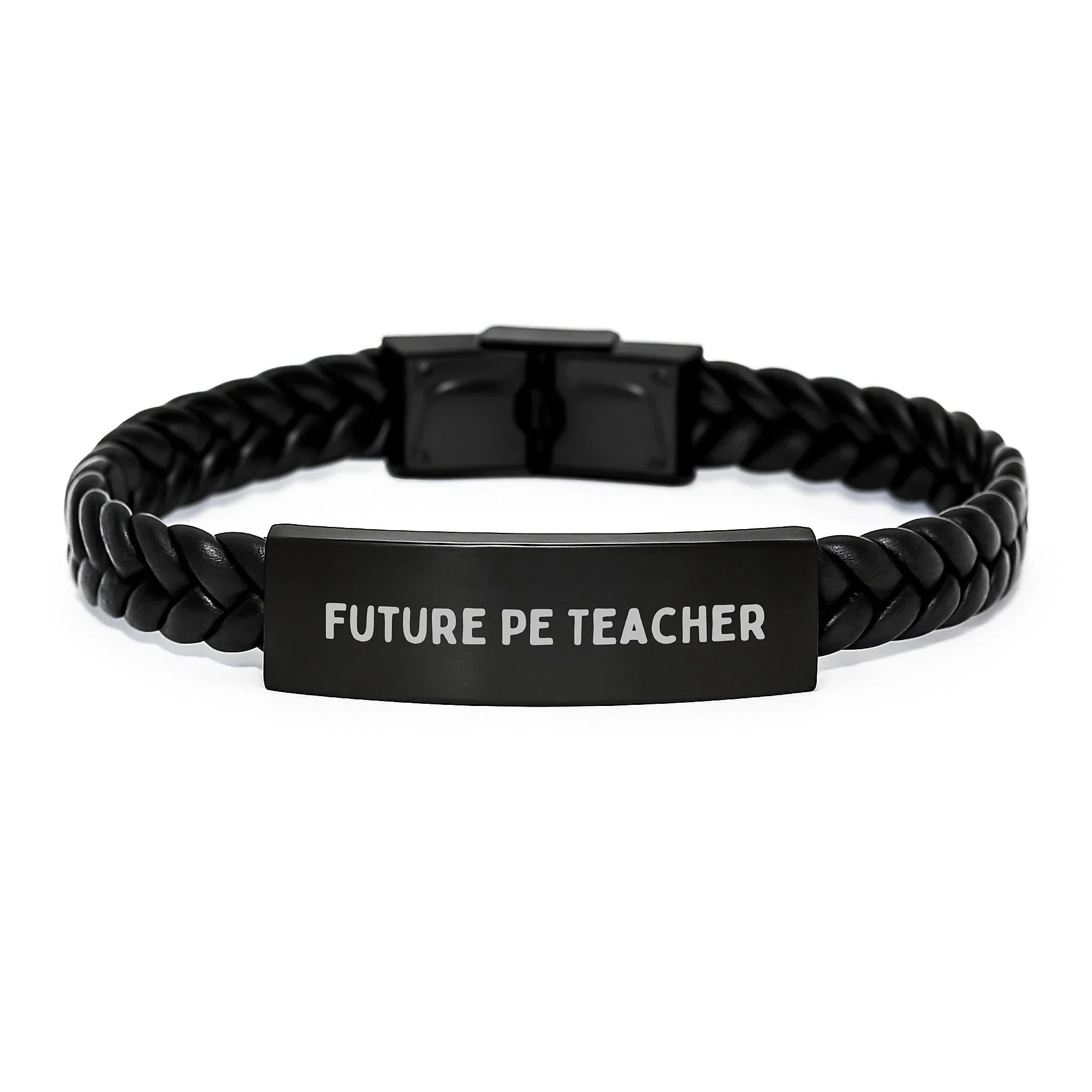 Funny Inspirational PE Teacher Gifts, Interlaced Leather Bracelet for Future PE Teacher, Birthday Unique Gifts from Friends, 'You're a-Maze-ing' Quote