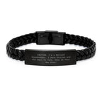 Funny Housekeeper Gifts for Her - Interlaced Leather Bracelet from Friends, Housekeeper Unique Christmas Unique Gifts