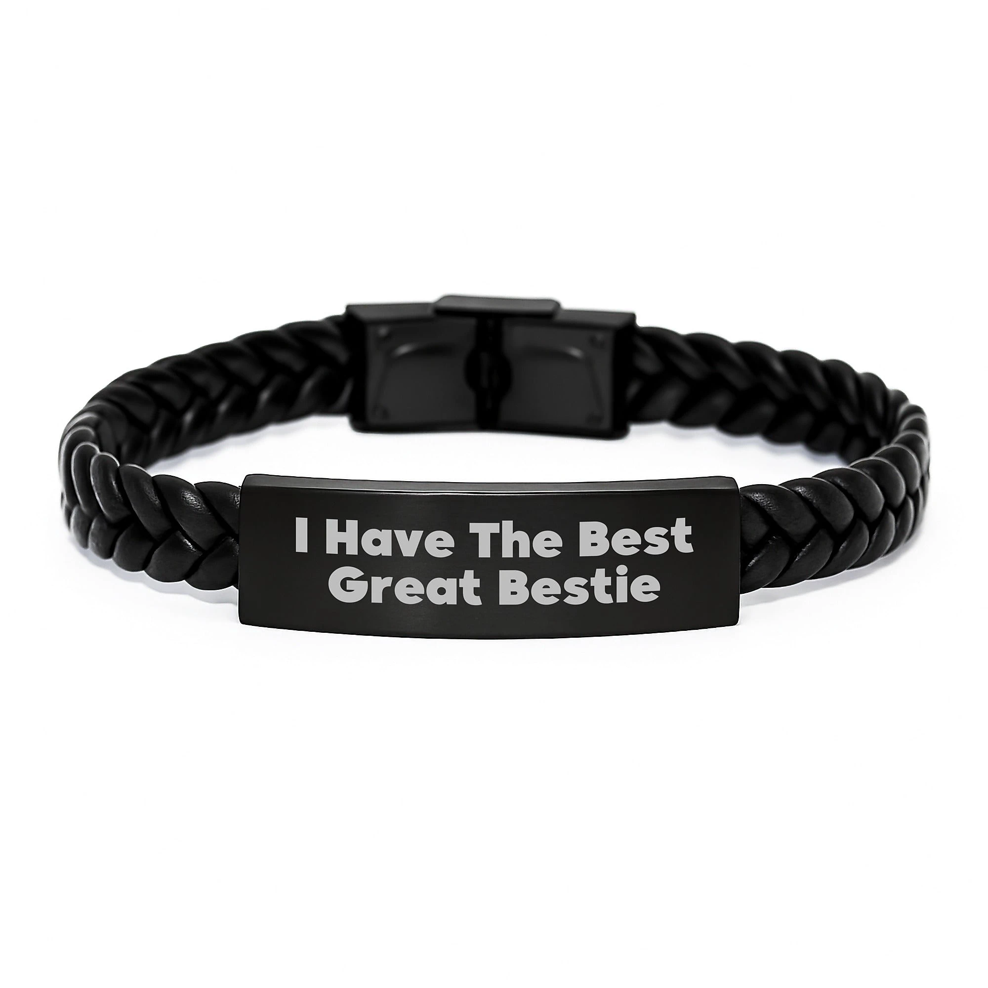 Funny Bestie Interlaced Leather Bracelet Gifts from Men to Bestie on Mother's Day Unique - Image 1