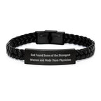Physician Gifts, Funny Quote Interlaced Leather Bra, Birthday Unique Gifts from Friends and Family for Men and Women