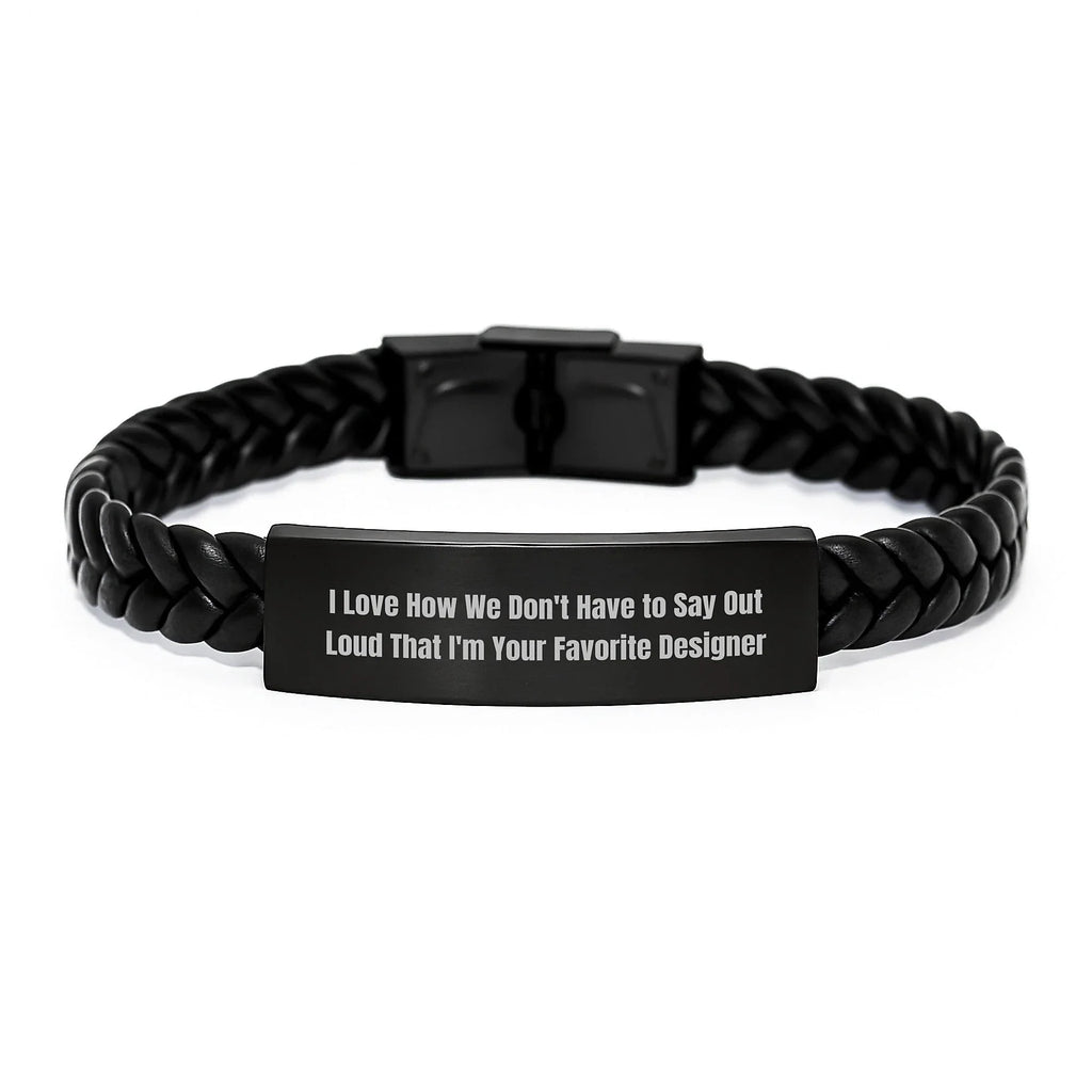 Funny Designer Gifts for Men Women Friends - Interlaced Leather Bracelet from Husband Wife Sweetheart Sweetheart - Christmas Unique Gifts