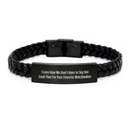Funny Watchmaker Gifts from Friends, Unique Interlaced Leather Bracelet for Watchmaker, Best Christmas Unique Gifts for Watchmaker Men
