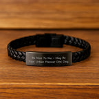 Gifts from Friends for Urban Planner - Be Nice To Me. I May Be Your Urban Planner One Day. Interlaced Leather Bracelet, Birthday Unique Present for Men, Women, Coworkers, Family