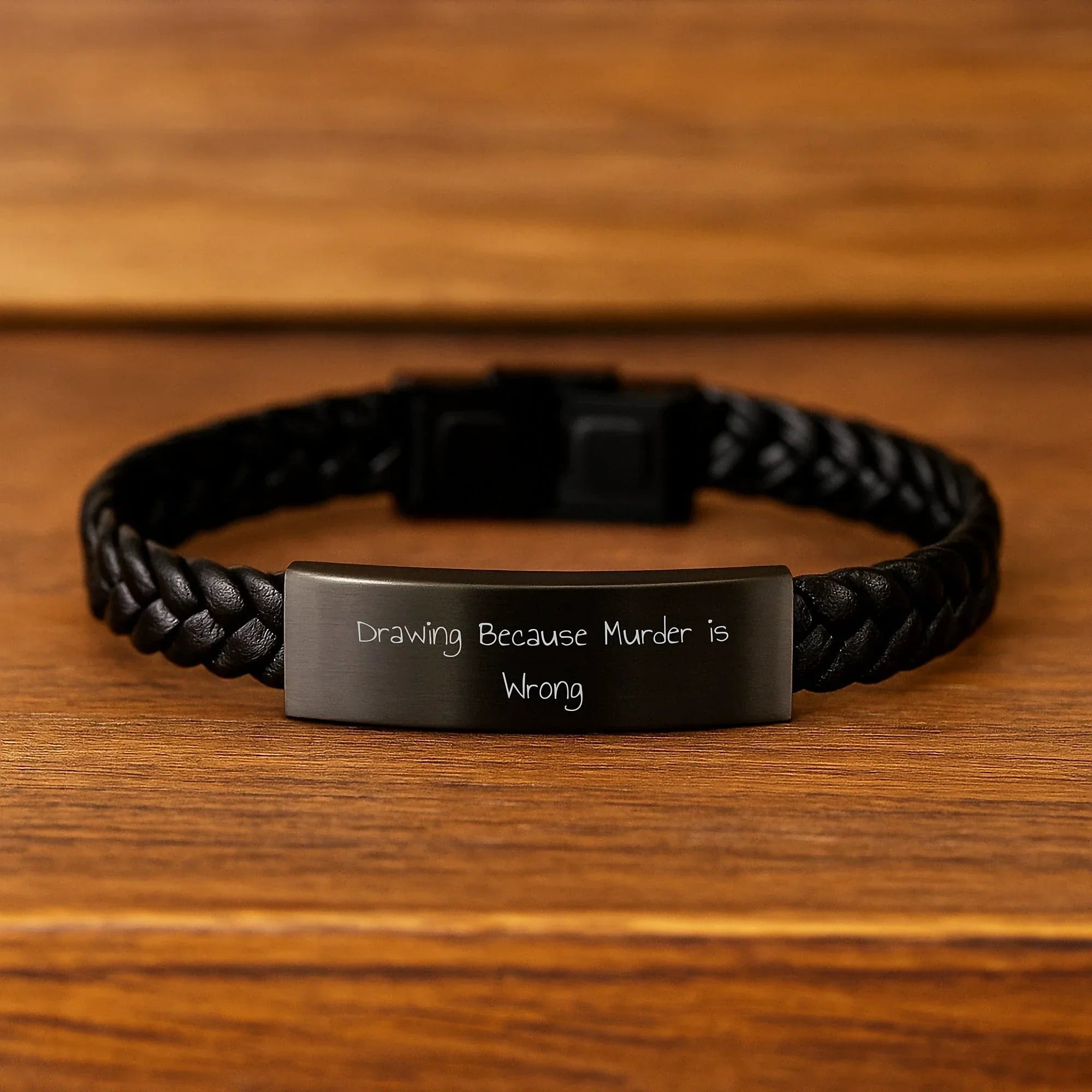 Funny Drawing Inspirational Interlaced Leather Bracelet Gifts from Men to Friends for Drawing Enthusiasts, Unique Christmas Unique Gifts