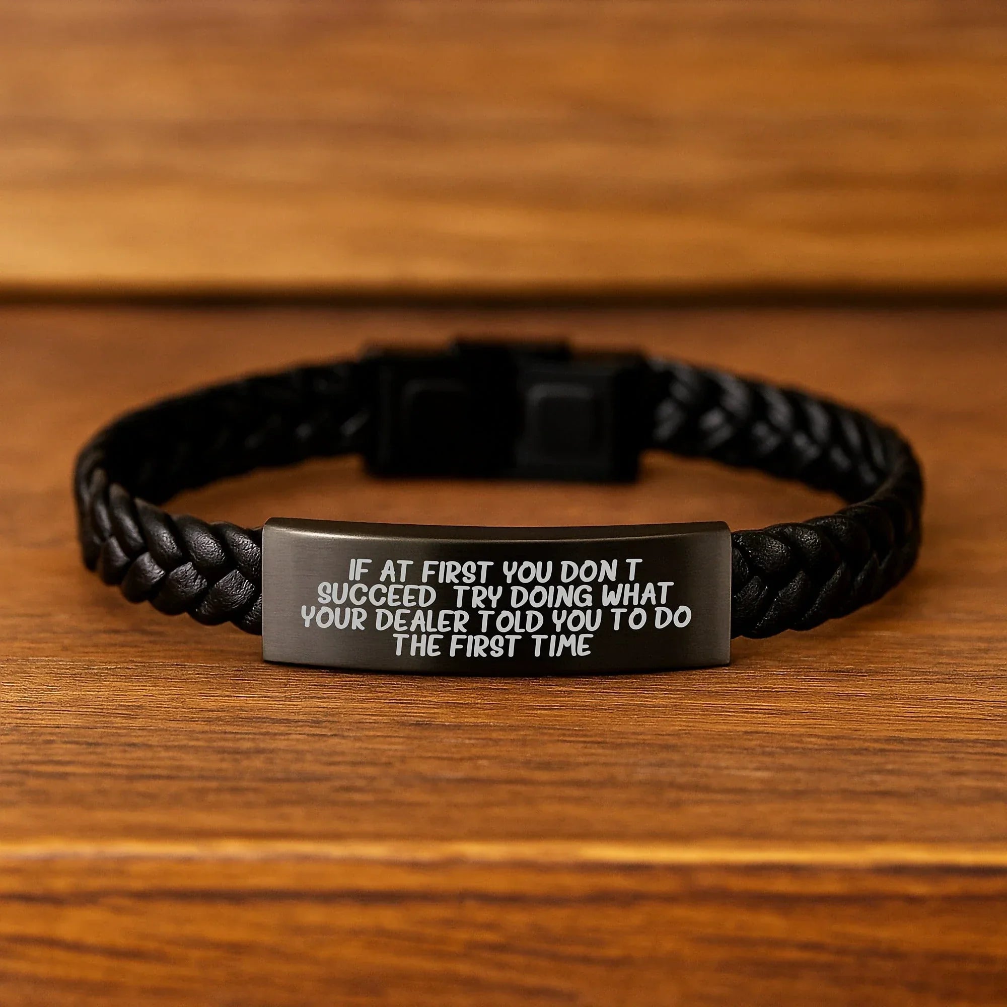 Funny Dealer Gifts for Men, Women, and Friends - Interlaced Leather Bracelet, Best Christmas Unique Gifts from Family, Coworkers, Loved Ones