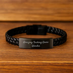 Funny Game Warden Gifts from Men to Game Wardens - Interlaced Leather Birthday Unique Gifts