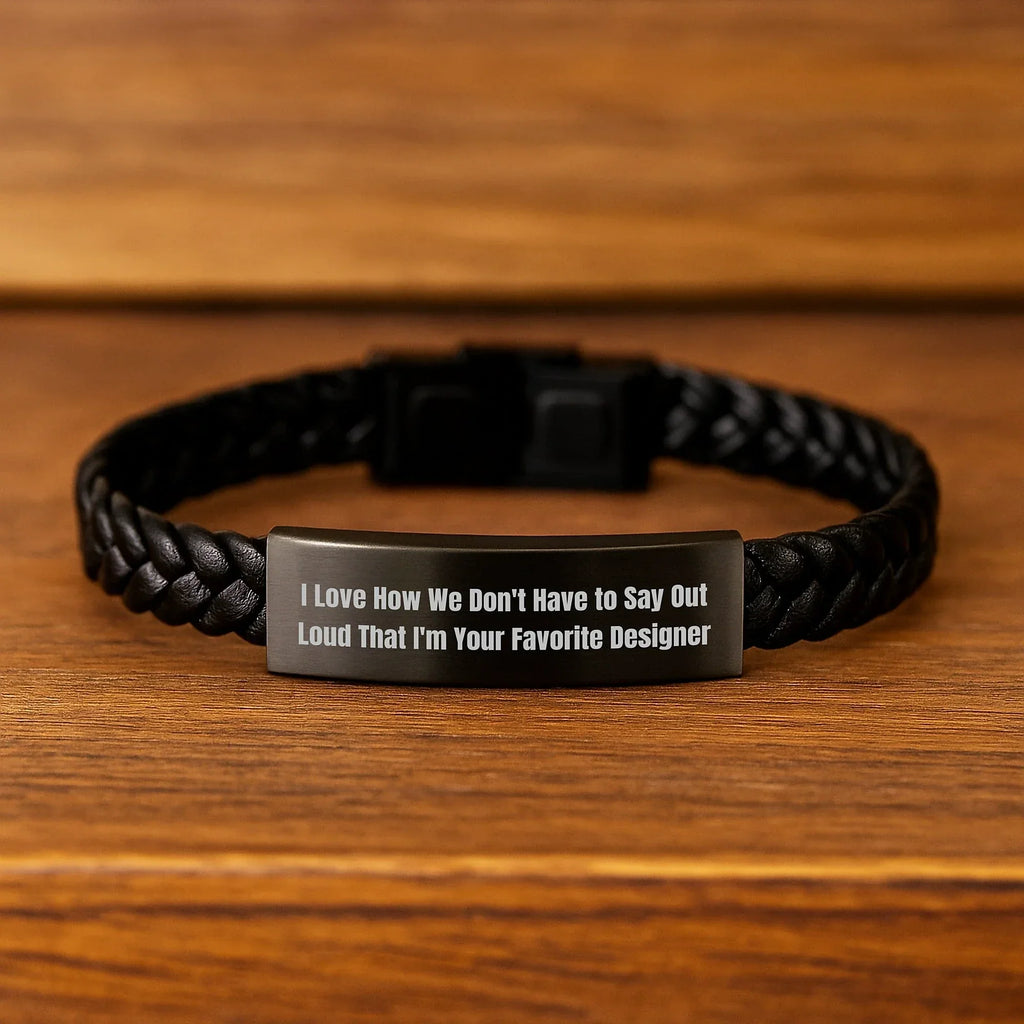 Funny Designer Gifts for Men Women Friends - Interlaced Leather Bracelet from Husband Wife Sweetheart Sweetheart - Christmas Unique Gifts