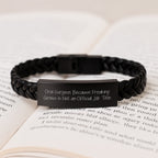 Oral Surgeon Interlaced Leather Bracelet Keepsake Birthday Gift for Him - Image 3