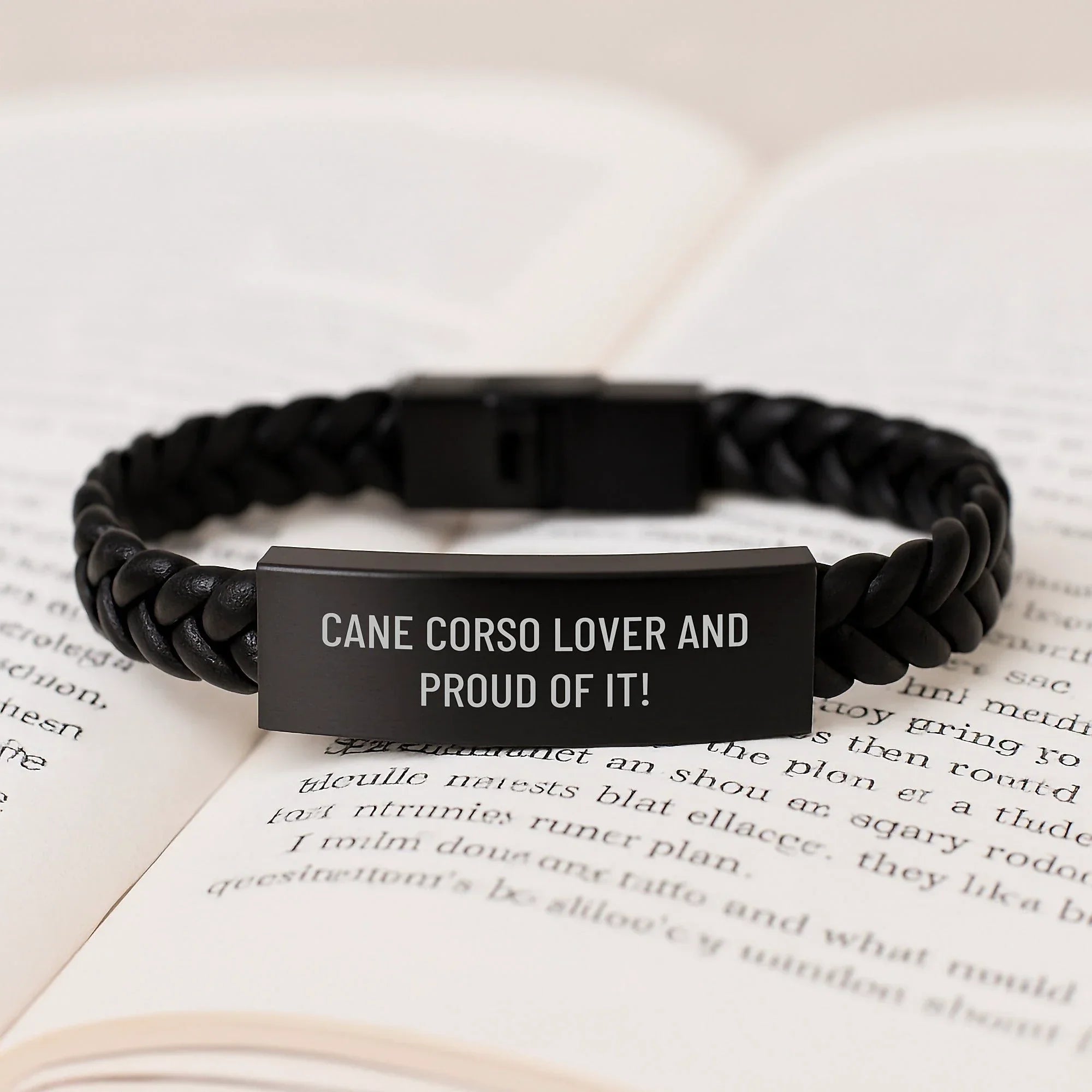 Cane Corso Lover Leather Bracelet For Him Valentines Gift