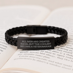 Veterinarian Interlaced Leather Bracelet for a Best Friend Birthday Gift - Image 3