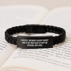 Dentist Graduation Gifts from Friends, Funny Dentist Interlaced Leather Bracelet, Unique Graduation Unique Gifts for Dentist Men, Women - Image 3