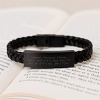 Lawyer Keepsake Interlaced Leather Bracelet for Him Birthday Gift - Image 3