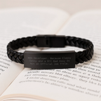 Funny Web Developer Gifts from Men to Web Developers, Interlaced Leather Bracelet for Web Developers on Valentine's - Classy Sassy And A Bit Fearlessy Is Not An Official Job Title. - Image 3