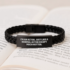 Actor Keepsake Interlaced Leather Bracelet for Him Graduation Gift - Image 3