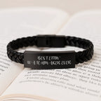 Funny Watchmaker Gifts, Best Effin' Watchmaker Ever Quote, Interlaced Leather Bracelet for Men, Women, Friends, Coworkers, Family, Graduation Unique Gifts from Watchmaker