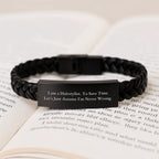 Funny Hairstylist Gifts for Christmas - Interlaced Leather Bracelet with Engraved Stainless Steel for Stylists - Gifts from Family, Friends, or Coworkers to Hairstylists