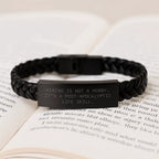 Hiking Is Not A Hobby Funny Quote Interlaced Leather Bracelet Unique Christmas Unique Gifts from Friends to Hiking Lovers