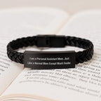 Personal Assistant Wrist Candy Gifts from Mom, 'I Am A Personal Assistant Mom' Interlaced Leather Bracelet for Birthday, Mothers Day, or Any Occasion