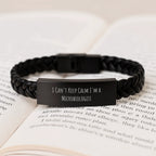 Unique Funny Microbiologist Gifts for Men, I 'Can't Keep Calm I'm A Microbiologist' Interlaced Leather Bracelet, Christmas Unique Ideas from Friends