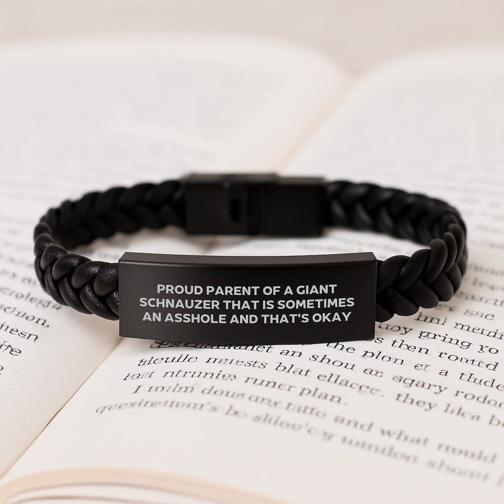 Giant Schnauzer Dog Bracelet Gift for Him - A Humorous Keepsake - Image 3