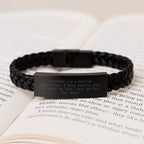 Funny Machinist Gifts from Friends - Interlaced Leather Bracelet for Machinist Men - Caution: I'm A Retired Machinist. I Have Stories And All Days To Talk.