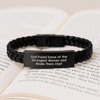 Inspiring Chef Gifts from Friends, Unique Interlaced Leather Bracelets for Men, Women, Coworkers, Funny Quotes for Christmas Unique Gifts