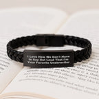 Funny Underwriter Gifts from Men to Women - Interlaced Leather Bracelet with Stainless Steel - Unique Christmas Memorable Presents for Underwriter Friends and Coworkers